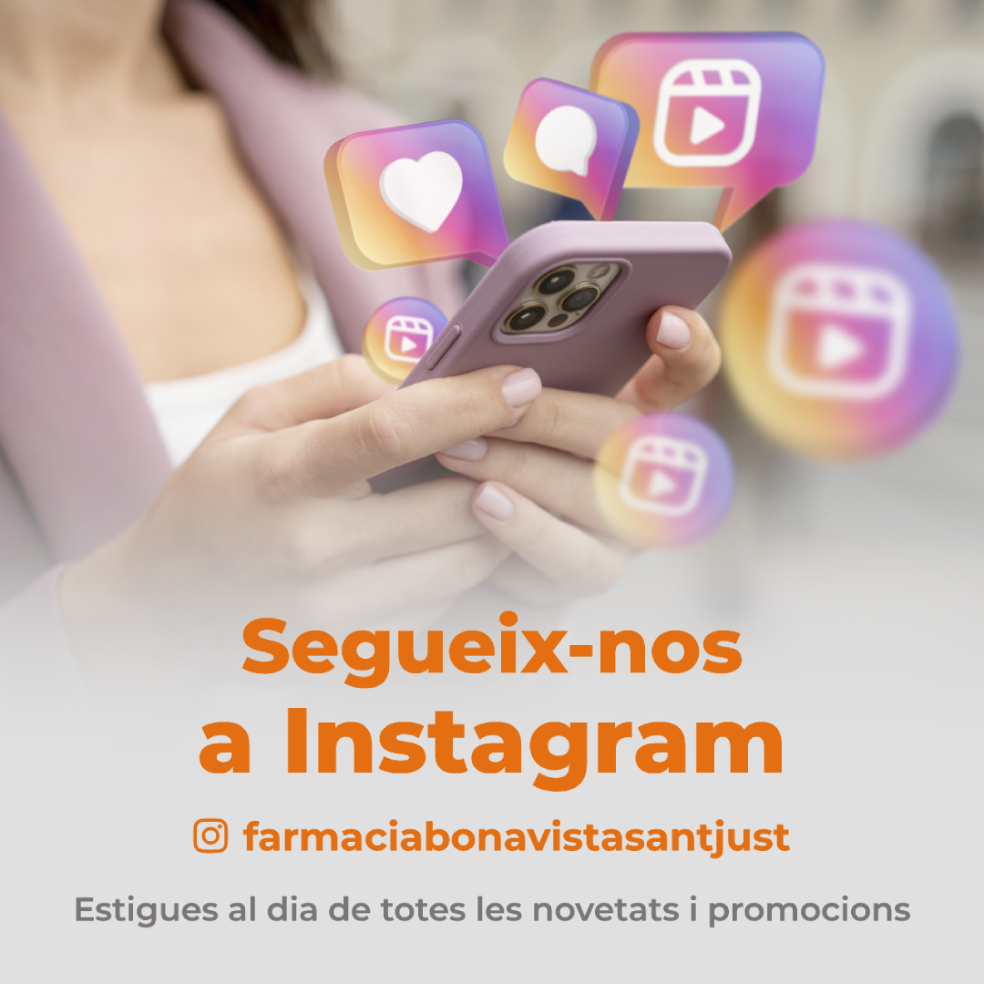 Segueix-nos a Instagram. Estigues al dia de totes les novetats i promocions.